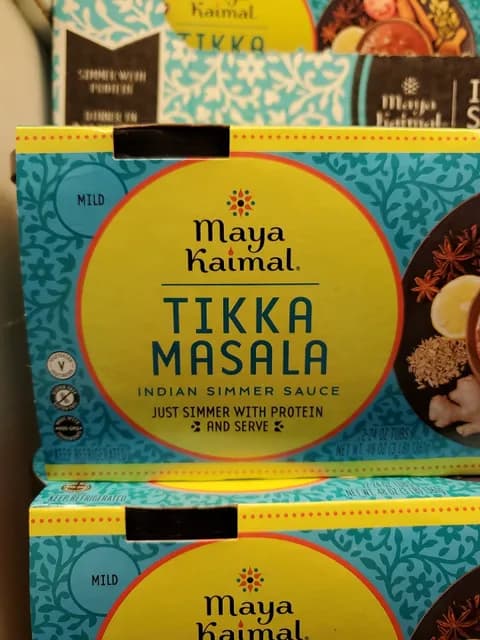 Maya Kaimal Tikka Masala Indian Mild Simmer Sauce