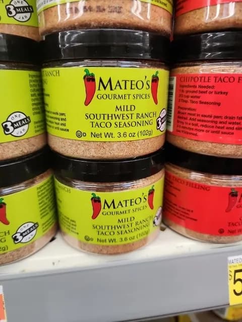 Mateo'S Gourmet Spices Mild Southwest Ranch Taco Seasoning