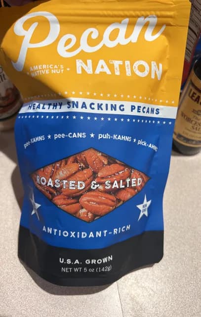 Pecan Nation Roasted & Salted Healthy Snacking Pecans