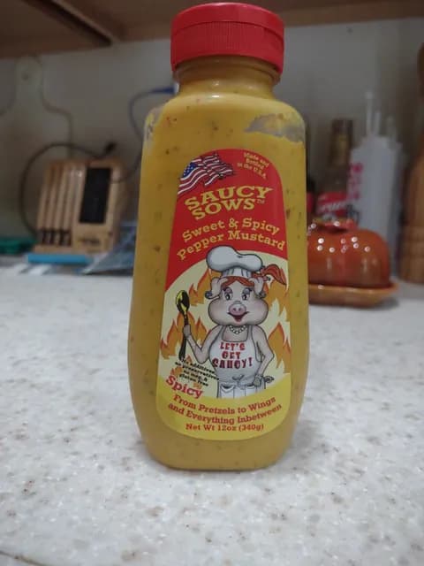 Saucy Sows Sweet & Spicy Pepper Mustard