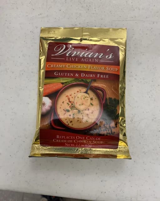 Vivian'S Live Again Creamy Chicken Flavor Soup Gluten & Dairy Free