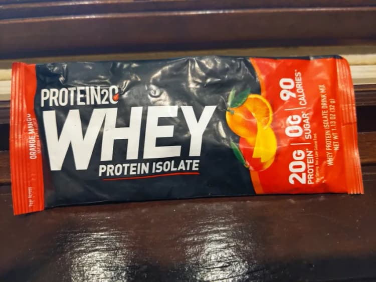 Protein2O Whey Protein Isolate Orange Mango Flavored Drink Mix