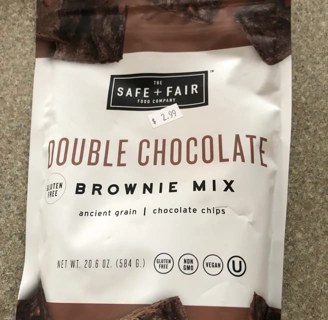 The Safe + Fair Food Company Double Chocolate Brownie Mix
