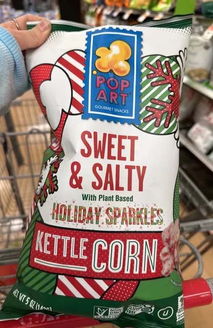 Pop Art Sweet & Salty Holiday Sparkles Kettle Corn