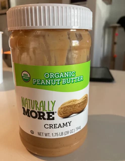 Naturally More Organic Creamy Peanut Butter