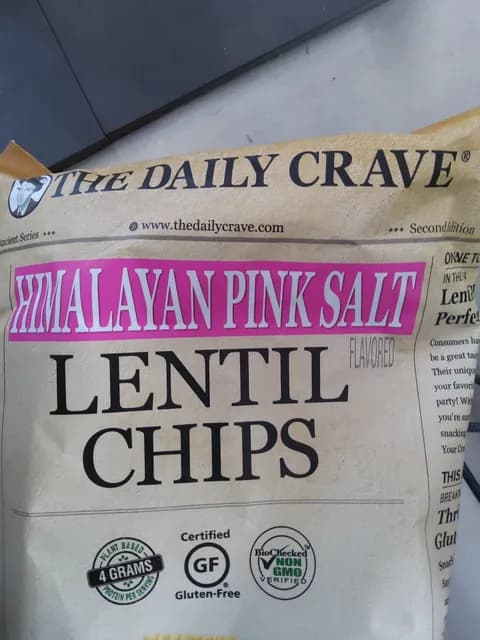 The Daily Crave Himalayan Pink Salt Lentil Chips
