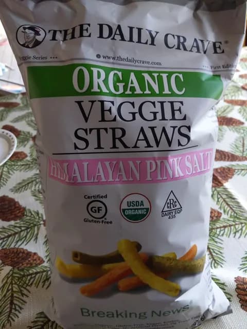 The Daily Crave Organic Veggie Straws Himalayan Pink Salt