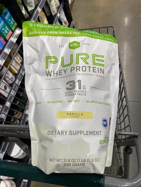 Sfh Pure Whey Protein, Vanilla Flavor