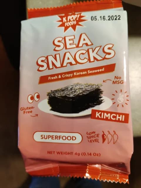 Kpop Foods Kimchi Sea Snacks
