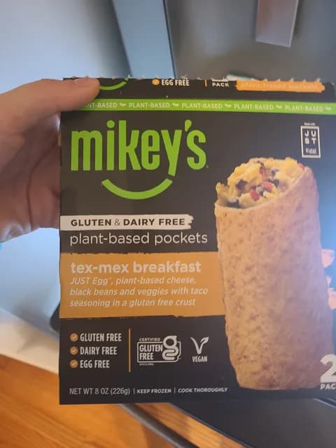 Mikey'S Gluten & Dairy Free Plant-Based Tex-Mex Breakfast Pockets