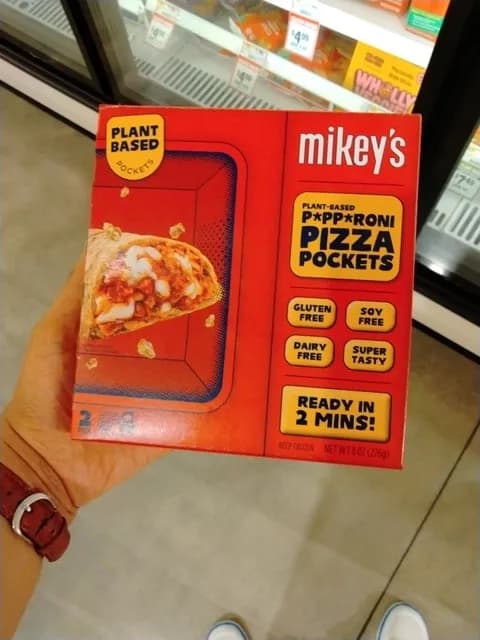 Mikey’S Plant-Based Pepperoni Pizza Pockets