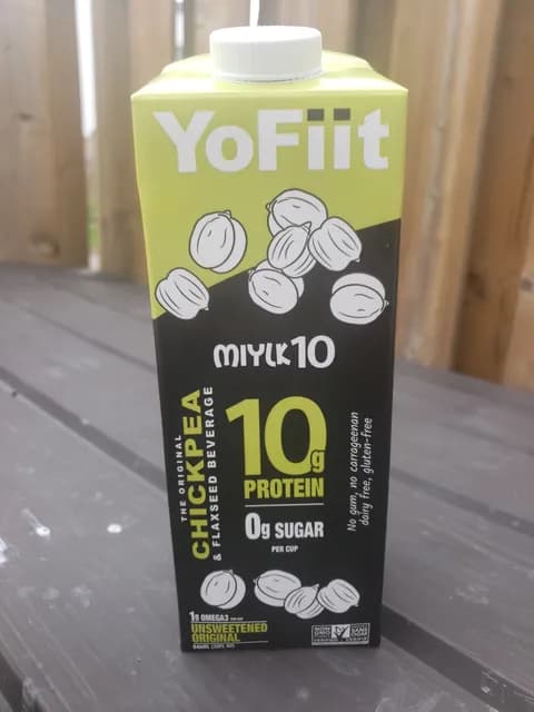 Yofiit Miylk 10 Unsweetened Original Chickpea & Flaxseed Beverage