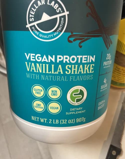 Stellar Labs Vegan Protein Vanilla Shake