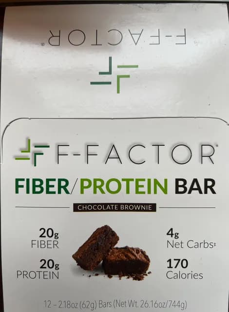 F-Factor Chocolate Brownie Fiber/Protein Bar