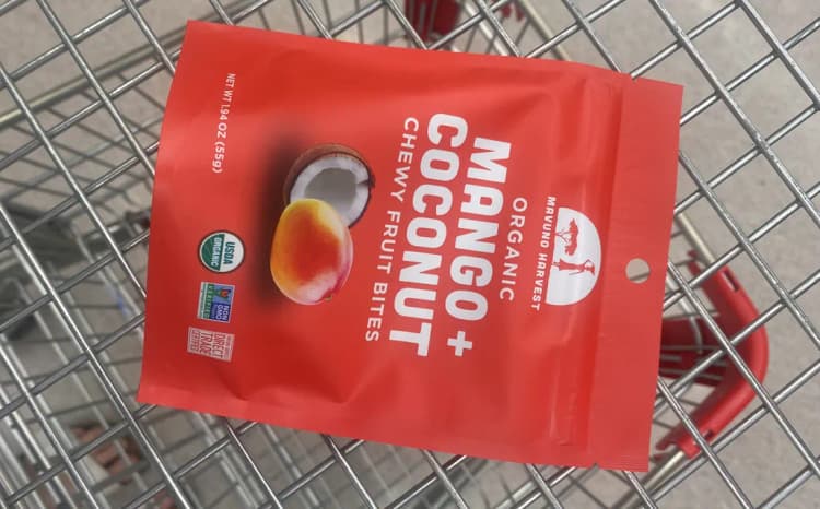 Mavuno Harvest Organic Mango + Coconut Chewy Fruit Bites