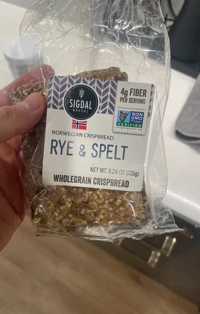 Sigdal Bakeri Norwegian Crispbread Rye & Spelt