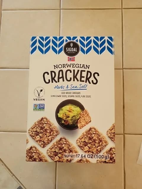 Sigdal Bakeri Herbs & Sea Salt Norwegian Crackers