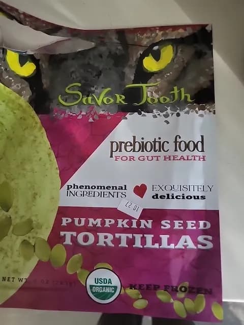 Savor Tooth Prebiotic Food For Gut Health Pumpkin Seed Tortillas