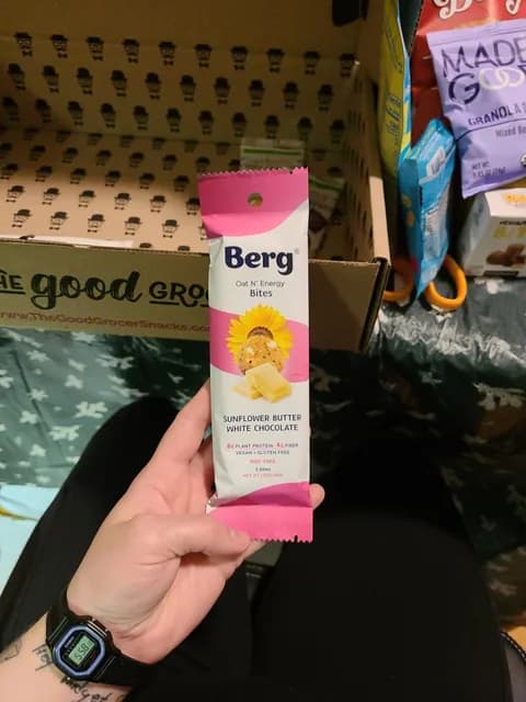 Berg Oat N' Energy Bites Sunflower Butter White Chocolate