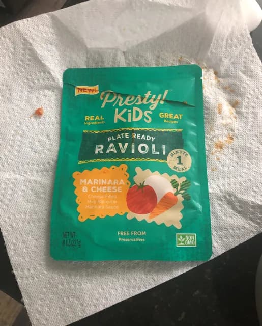 Presty! Kids Plate Ready Ravioli