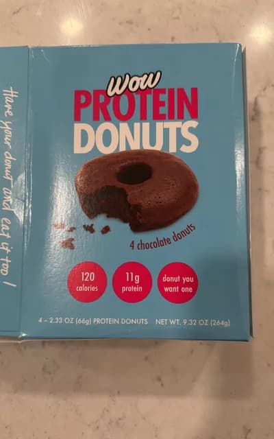 Wow Protein Donuts 4 Chocolate Donuts