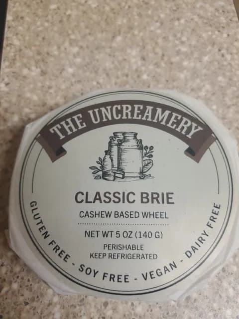The Uncreamery Classic Brie Cashew Based Wheel