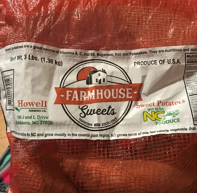 Howell Farming Co. Farmhouse Sweets Sweet Potatoes