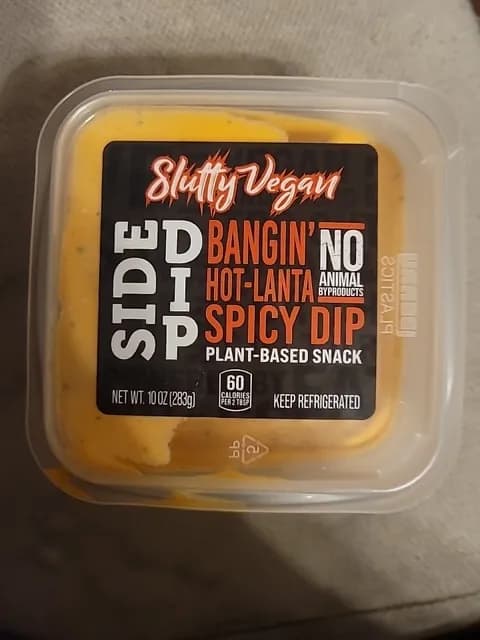 Slutty Vegan Side Dip Bangin' Hot-Lanta Spicy Dip Plant-Based Snack