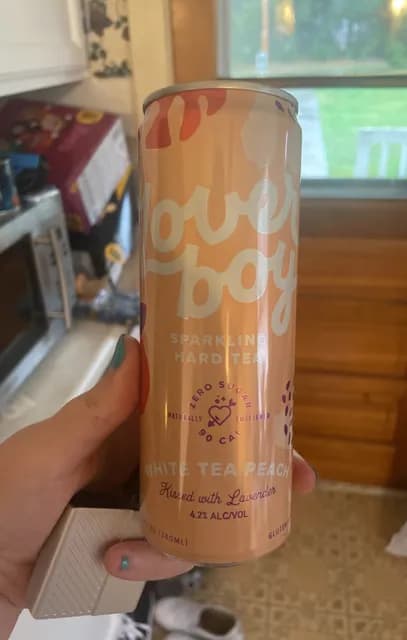 Loverboy White Tea Peach Kissed With Lavender Sparkling Hard Tea
