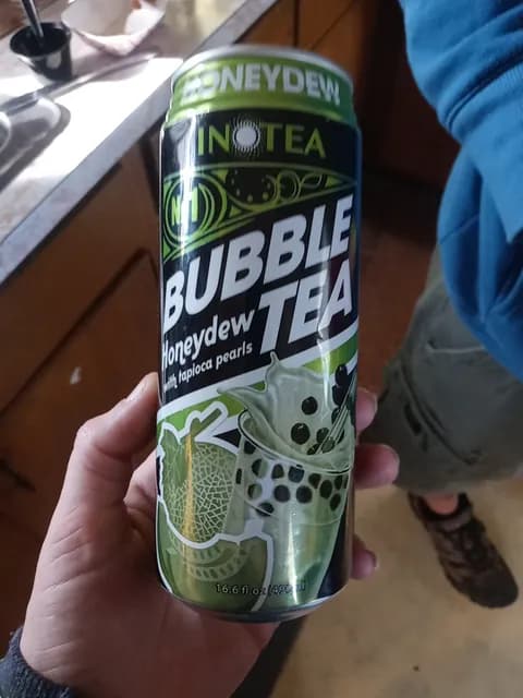Inotea Bubble Tea Honeydew With Tapioca Pearls
