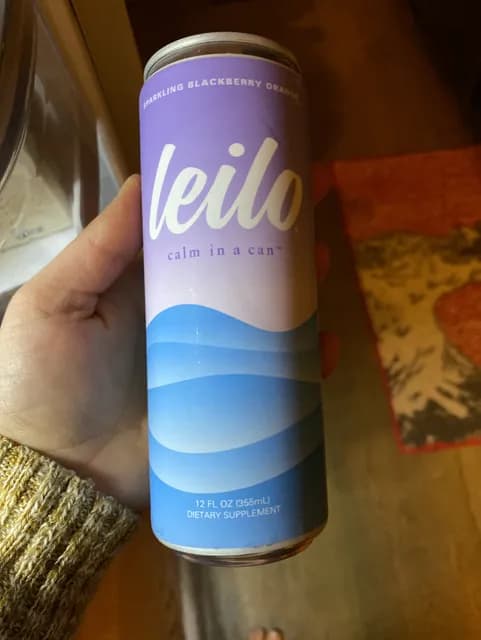 Leilo Calm In A Can Sparkling Blackberry Orange