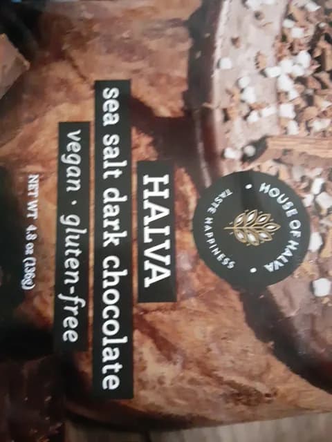 House Of Halva Sea Salt Dark Chocolate Halva