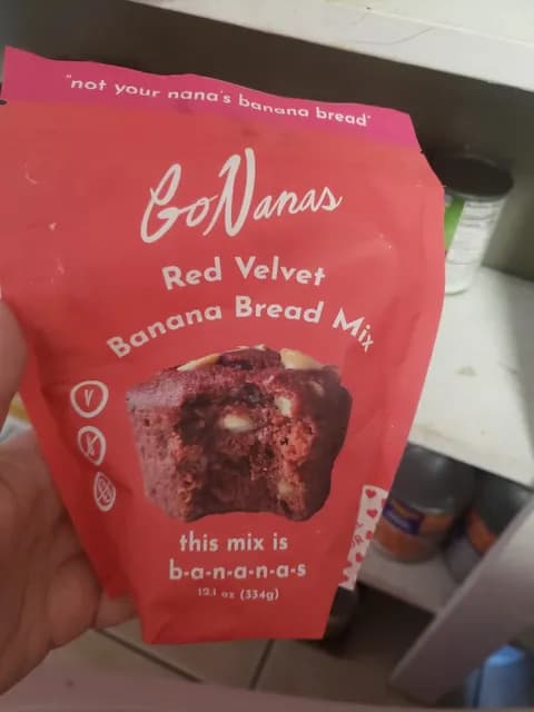 Gonanas Red Velvet Banana Bread Mix