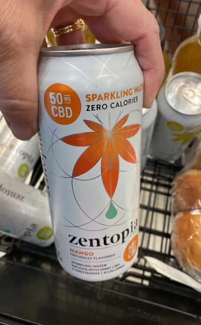 Zentopia Mango Chill Cbd Sparkling Water