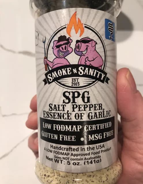 Spg - Salt, Pepper, Essence Of Garlic Salt - Low Fodmap Certified