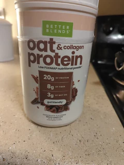 Better Blends Oat & Collagen Protein Low Fodmap Nutritional Powder Chocolate
