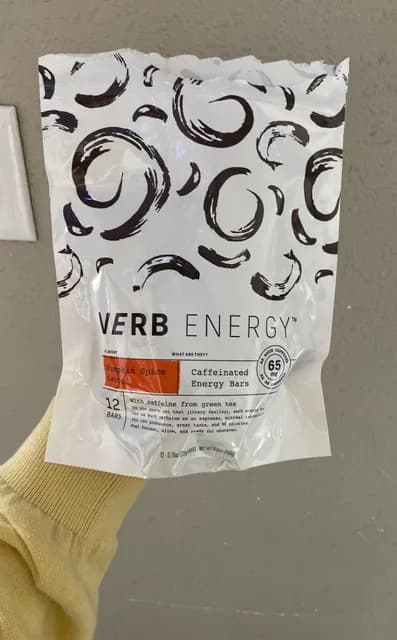 Verb Energy Pumpkin Spice Latte Caffeinated Energy Bars