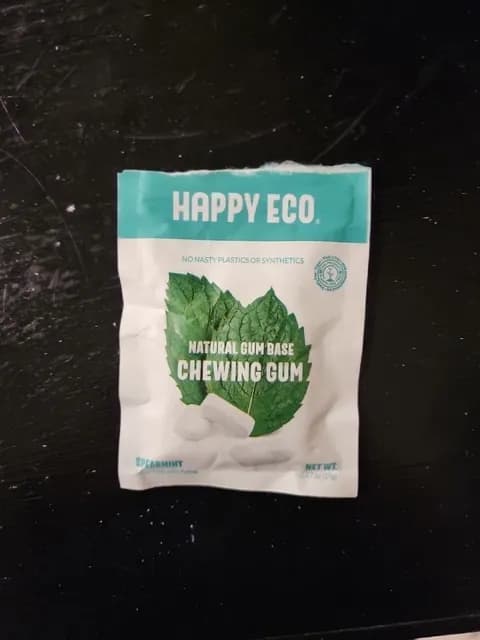 Happy Eco Natural Gum Base Spearmint Chewing Gum
