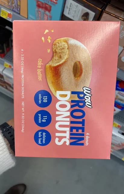 Wow Protein Donuts Cake Batter, 4 Donuts