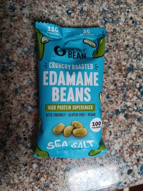 The Only Bean Crunchy Roasted Edamame Beans Sea Salt