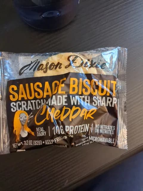 Mason Dixie Sausage Biscuit Cheddar