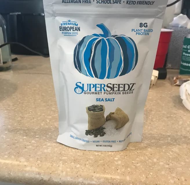 Superseedz Gourmet Pumpkin Seeds, Sea Salt