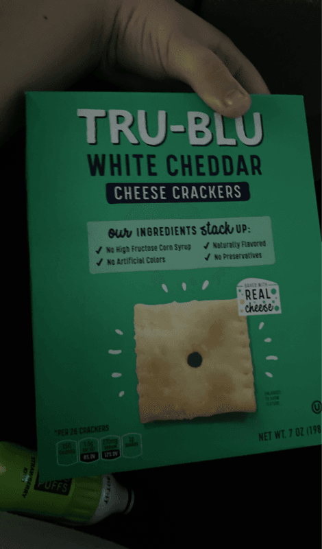 Tru-Blu White Cheddar Cheese Crackers