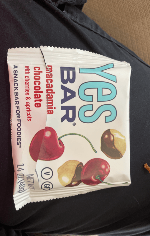 Yes Bar Macadamia Chocolate With Cherries & Apricots Snack Bar