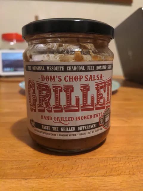 Dom'S Chop Salsa Grilled Scorpion Hot