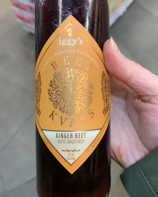Iggy'S Naturally Fermented Raw Ingredients Beet Kvass Ginger Beet