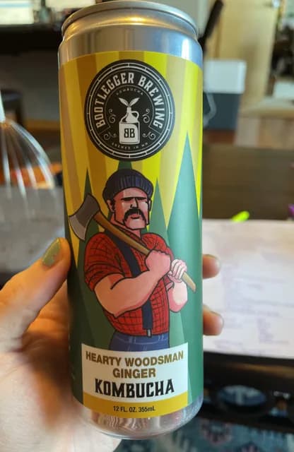 Bootlegger Brewing Hearty Woodsman Ginger Kombucha