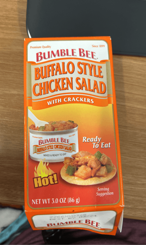 Bumble Bee Buffalo Style Chicken Salad With Crackers