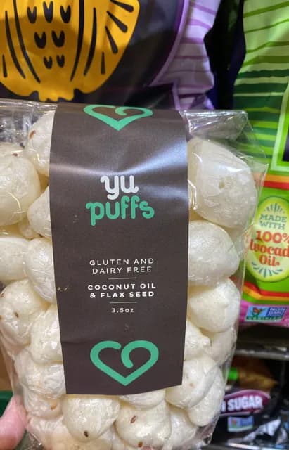 Yu Puffs Coconut Oil & Flax Seed