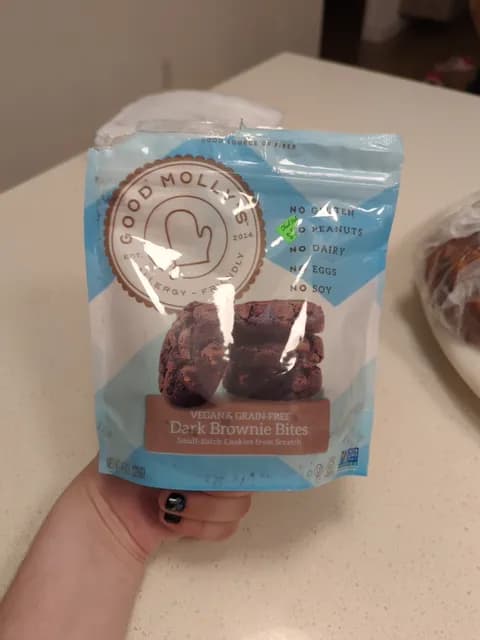Good Molly'S Dark Brownie Bites Vegan & Grain-Free